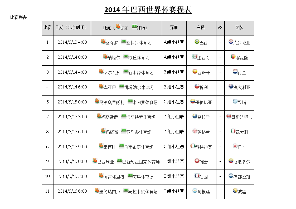 赛程世界杯-2018赛程世界杯!