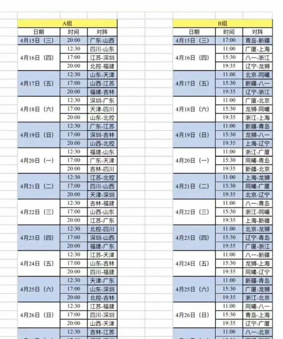 cba第二阶段赛程安排，cba第二阶段赛程安排时间表!