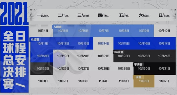 s11总决赛时间，s11总决赛时间11月6号几点!