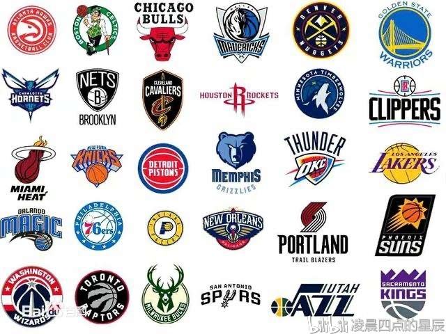 nba球队分布图，nba各球队地图位置!