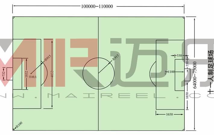 足球场地尺寸，四人足球场地尺寸!