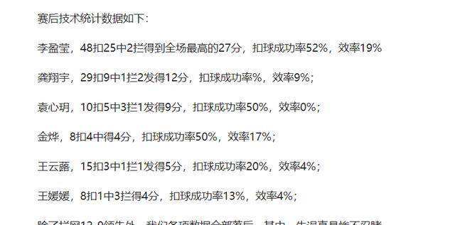 郎平拿纸张测试球馆内风向的简单介绍