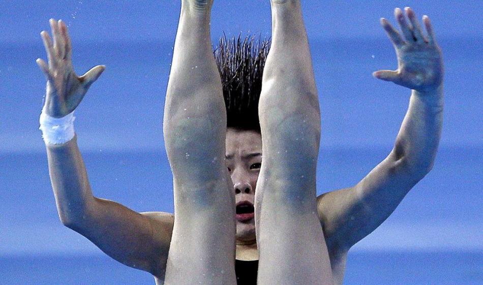 女子跳水，女子跳水陈宇汐!